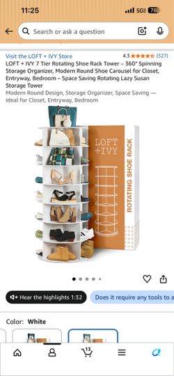 Rotating Shoe Organizer