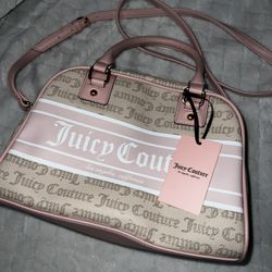 Juicy Couture - Pink And Cream Bowler Bag