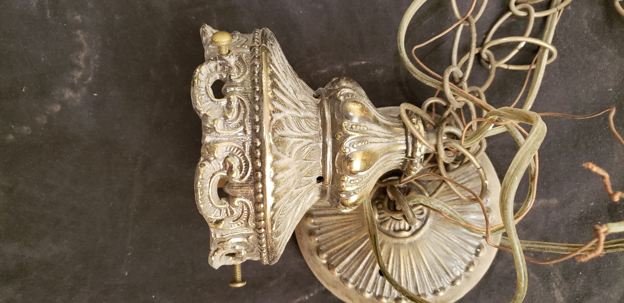 Antique hanging light fixture