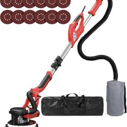 New Drywall Sander 8-Amp Popcorn Ceiling Removal Tool with 7 Variable Speed 800-1800RPM, Drywall Sander with Vacuum Dust Collector