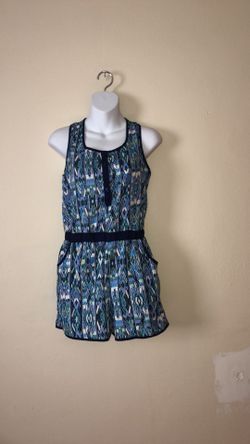 Kids size 14-16 silky romper with pockets. Like new condition
