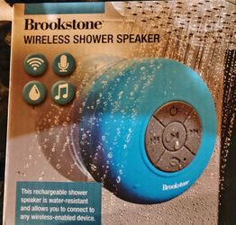 BROOKSTONE Wireless Shower Speaker 