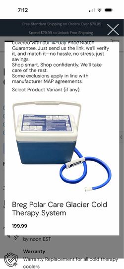 BREG POLAR CARE GLACIER Cold Therapy system
