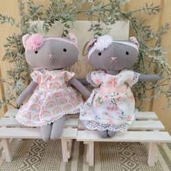 Handmade cat dolls