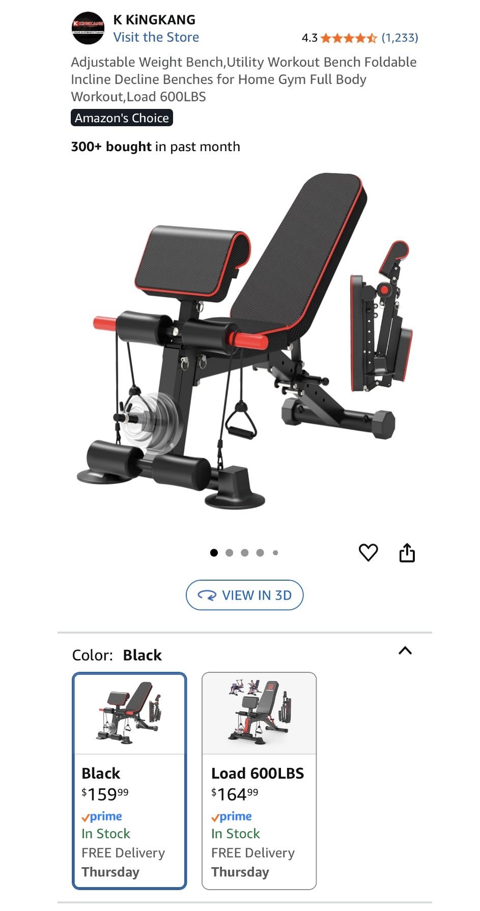 Adjustable Workout Bench