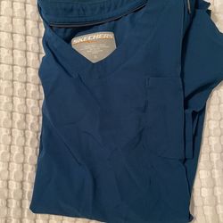 Scrubs Sketchers Top. Teal