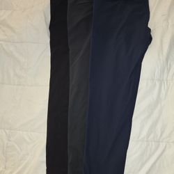 Lululemon Men's Commission Slim Fit Pants 33x30 Black/Obsidian/Navy