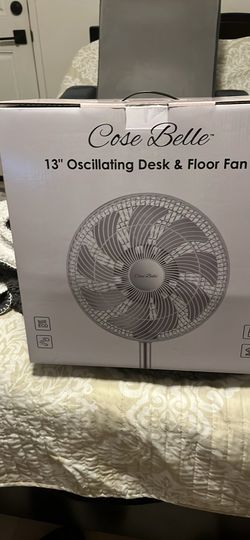 13” Oscillating desk/floor fan