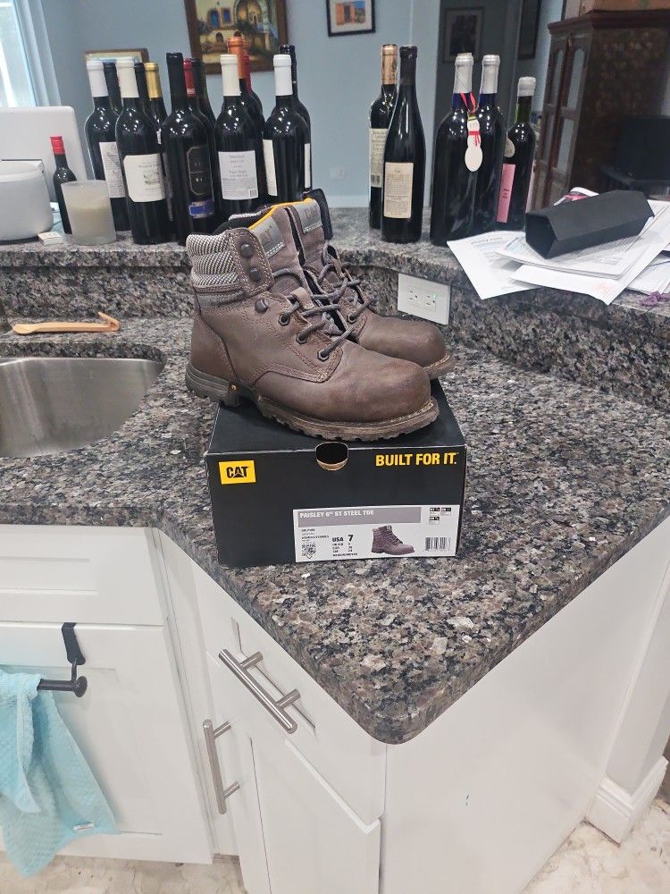 CAT Steel Toe Work Boots