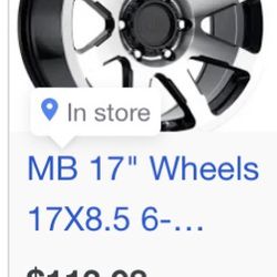MB LEGACY 17” RIMS FOR TRUCK 