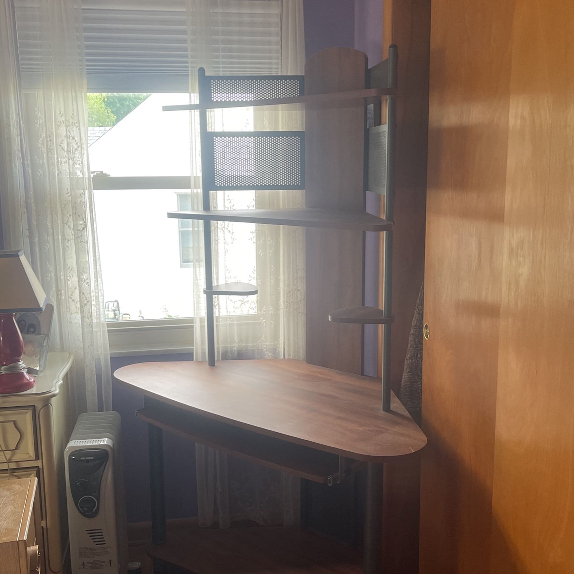 College Space Saver, Corner Computer Stand
