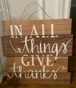 Hanging Wooden Wall Decor, 15.75” x 15.75”