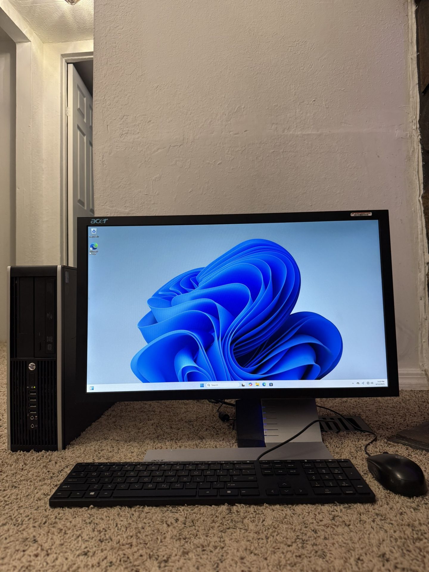 i5 HP Desktop Computer System 16GB Memory SSD HD