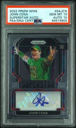 2022 PANINI PRIZM WWE SUPERSTAR AUTOGRAPHSJOHN CENA SAJCN