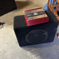 JL 10” Sub and 300 Watt Amp
