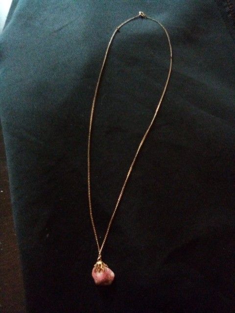 Rhodochrosite Pendant Necklace