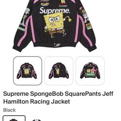 Supreme Spongebob Jeff Hamilton Racing Jacket 