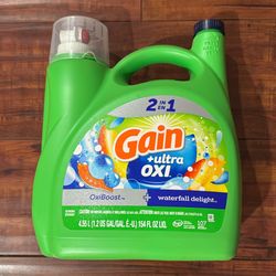 Gain + Ultra OXI Laundry Detergent: Waterfall Delight Scent 154 oz