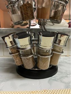 Condiment metal display tower