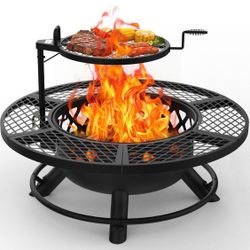 BBQ GRILL AND FIRE PIT NEW IN the  BOX