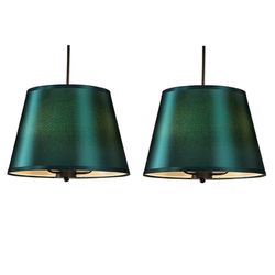 Set of 2 Emerald Pendant Lights 