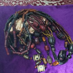 Ethnic wooden beads