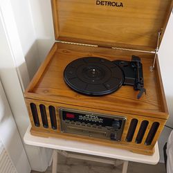 This Is The Phonograph Brand New With A Radio Cassett And Everything Plus All These Albums Asking $125