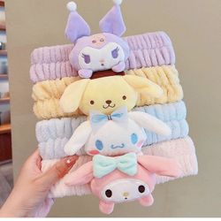 Kawaii Spa cartoon Headband for Washing Face ( 4 pack)