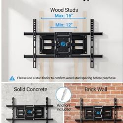Motion TV Wall Mount for Most 37-84 Inch TVs up to 132lbs, Wall Mount TV Bracket Articulating Swivel Tilt Extension Leveling Max VESA 600x400mm Fits 1