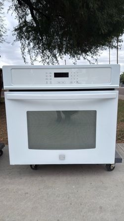 Kenmore White Single Wall Oven