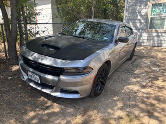 Dodge Charger Sedan Silver with Black Hood