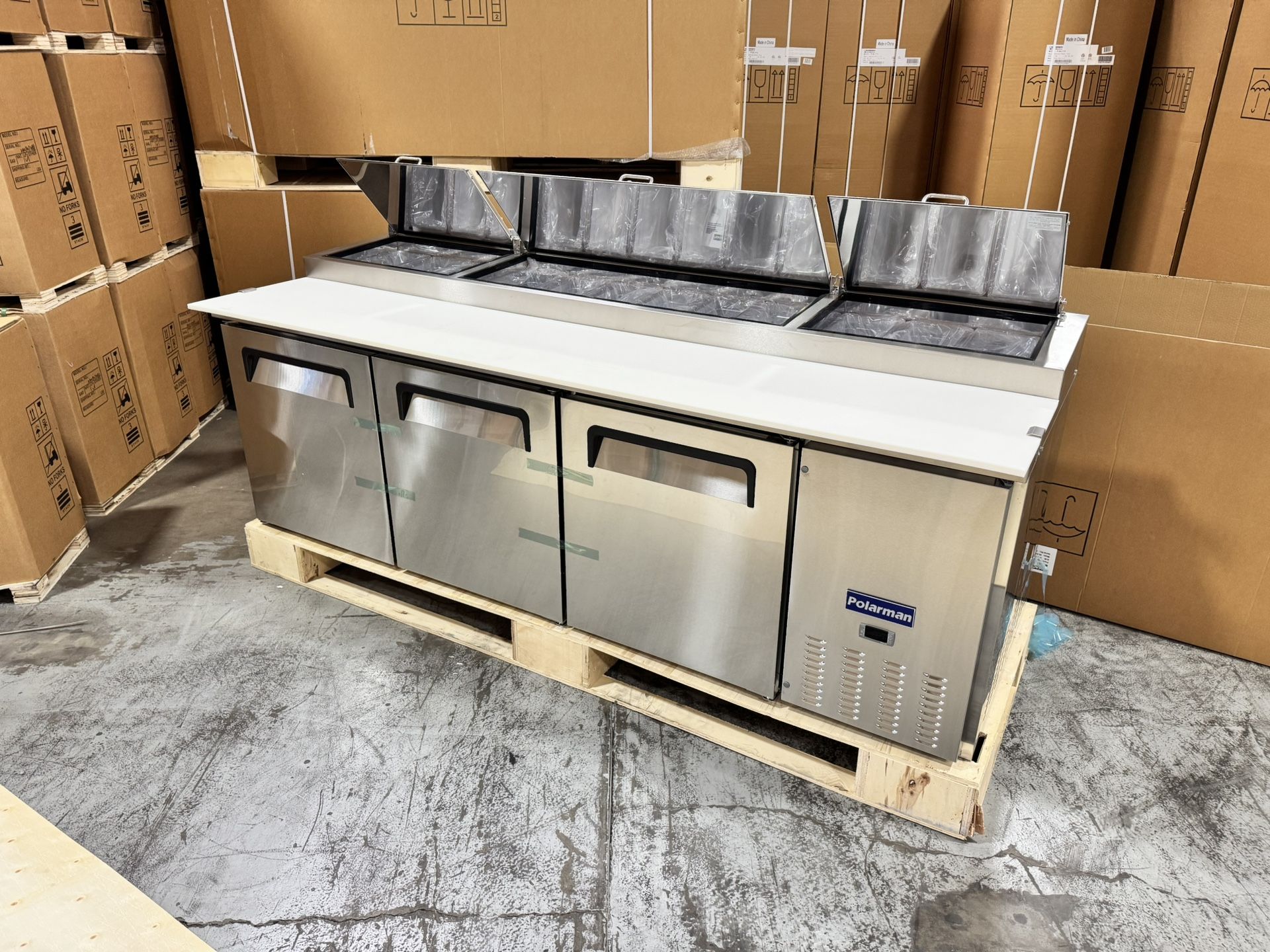 NSF🍕 Polarman Pizza Prep Table 94 3/16" Commercial NEW