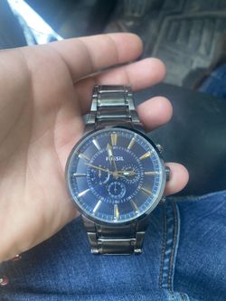 Fossil Watch Gunmetal Tone