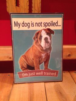 English Bulldog Plaque