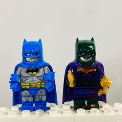 Batman Joker DC Comics Comic Book Minifigure 2pc Set LEGO Compatible