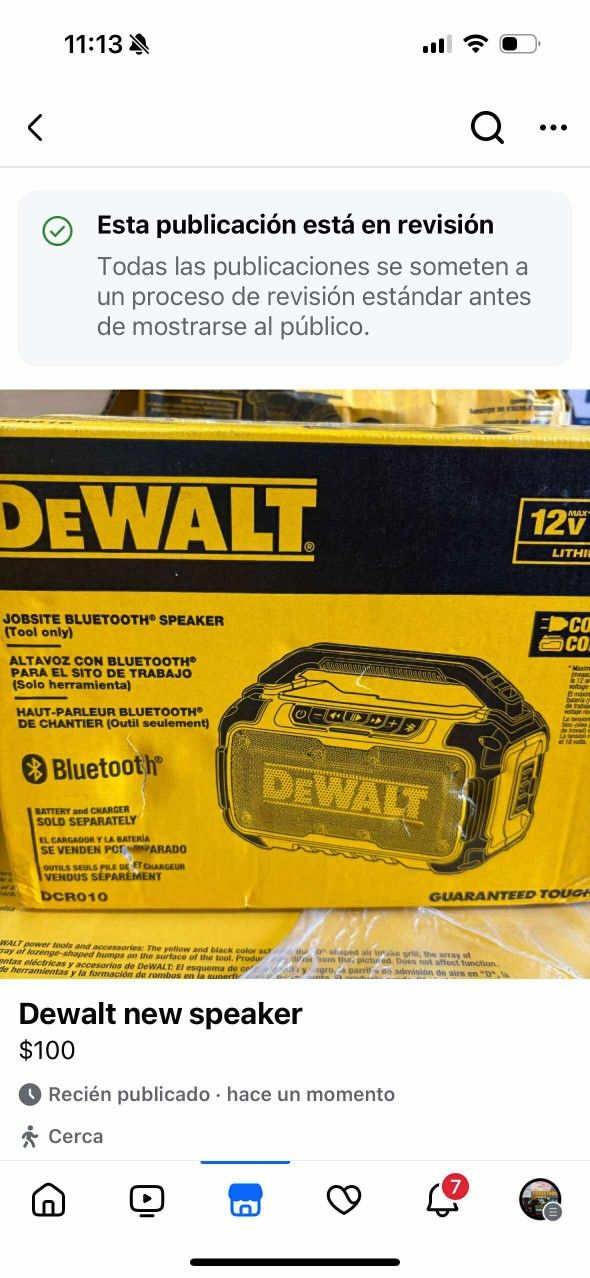 Dewalt New Speaker Bluetooth
