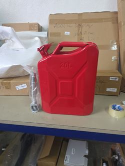 JOYAKA- 5 GALLON metal red conditioner can
