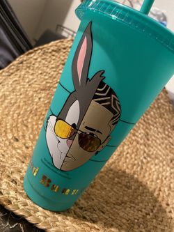 Bad bunny Starbucks cold cup
