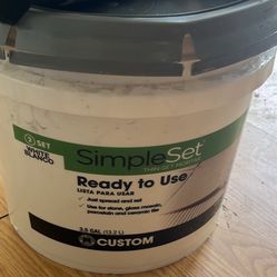3.5 gal SimpleSet grout (white)