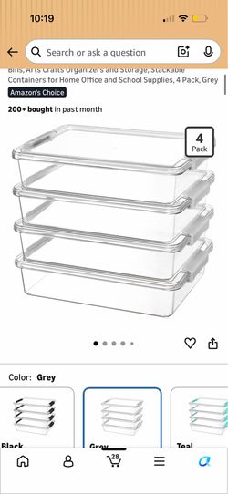 Plastic Storage Bins with Lids