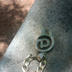 5carat Moisanite Pendant For Chains Under 10mm.