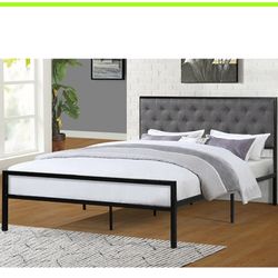 Queen Bed Frame With Mattress 