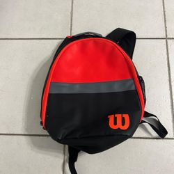 Wilson Tennis Backpack Red And Black