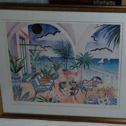 SIGNED KAY DAWSON ARTWORK - PRIME TIME / PARADISE 25"×21"