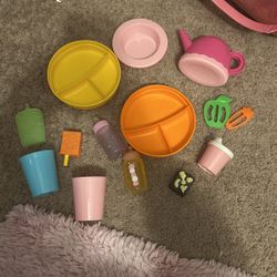Doll Bottles And Dishes