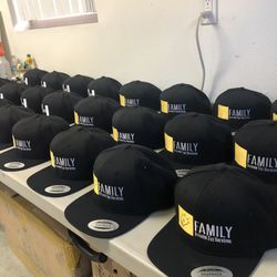 12 Yupoong Snapbacks Custom Embroidery $180