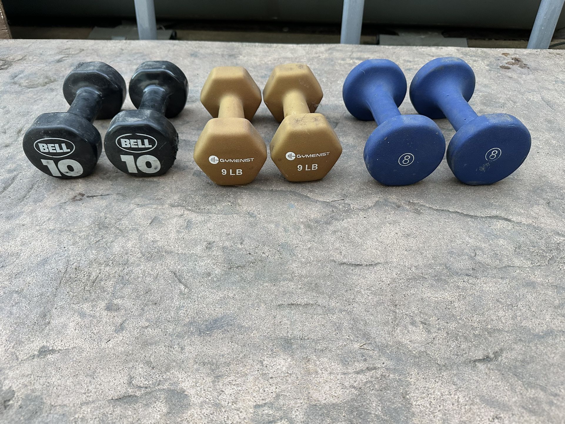 8-10lb Dumbbells