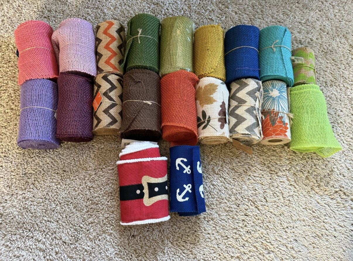 Brand New Rolls Of Burlap