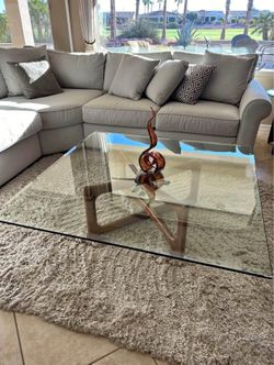 Glass coffee table top… stand not included