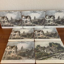 Set of 7 Vintage Lady Clare placemats - 7.75” x 9 3/8”